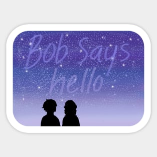 Bob Says Hello Silhouette Sticker